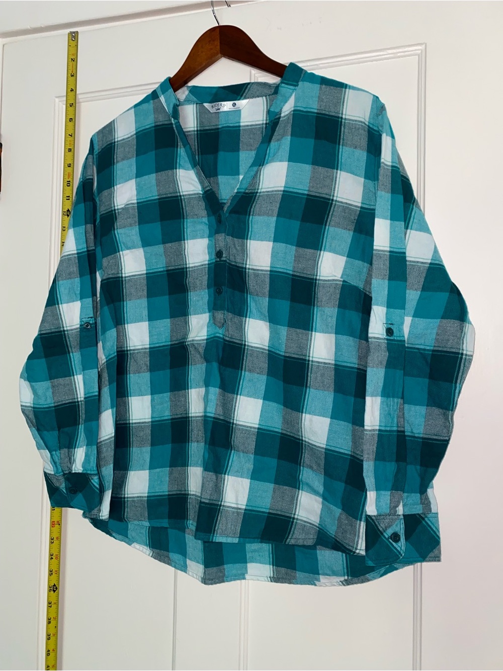 Riders by Lee teal flannel